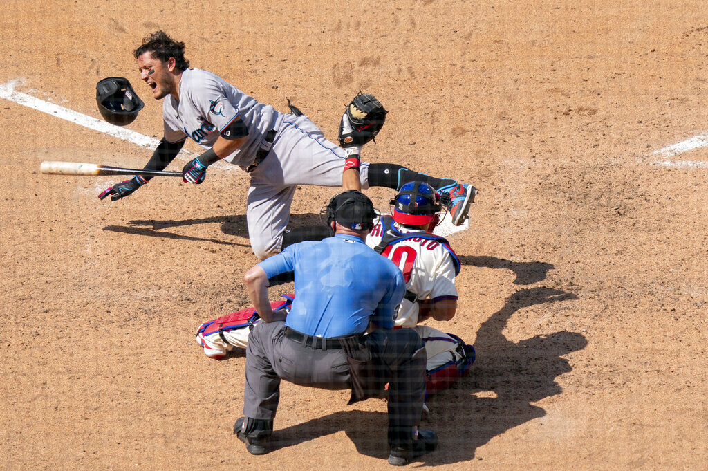 APTOPIX Marlins Phillies Baseball